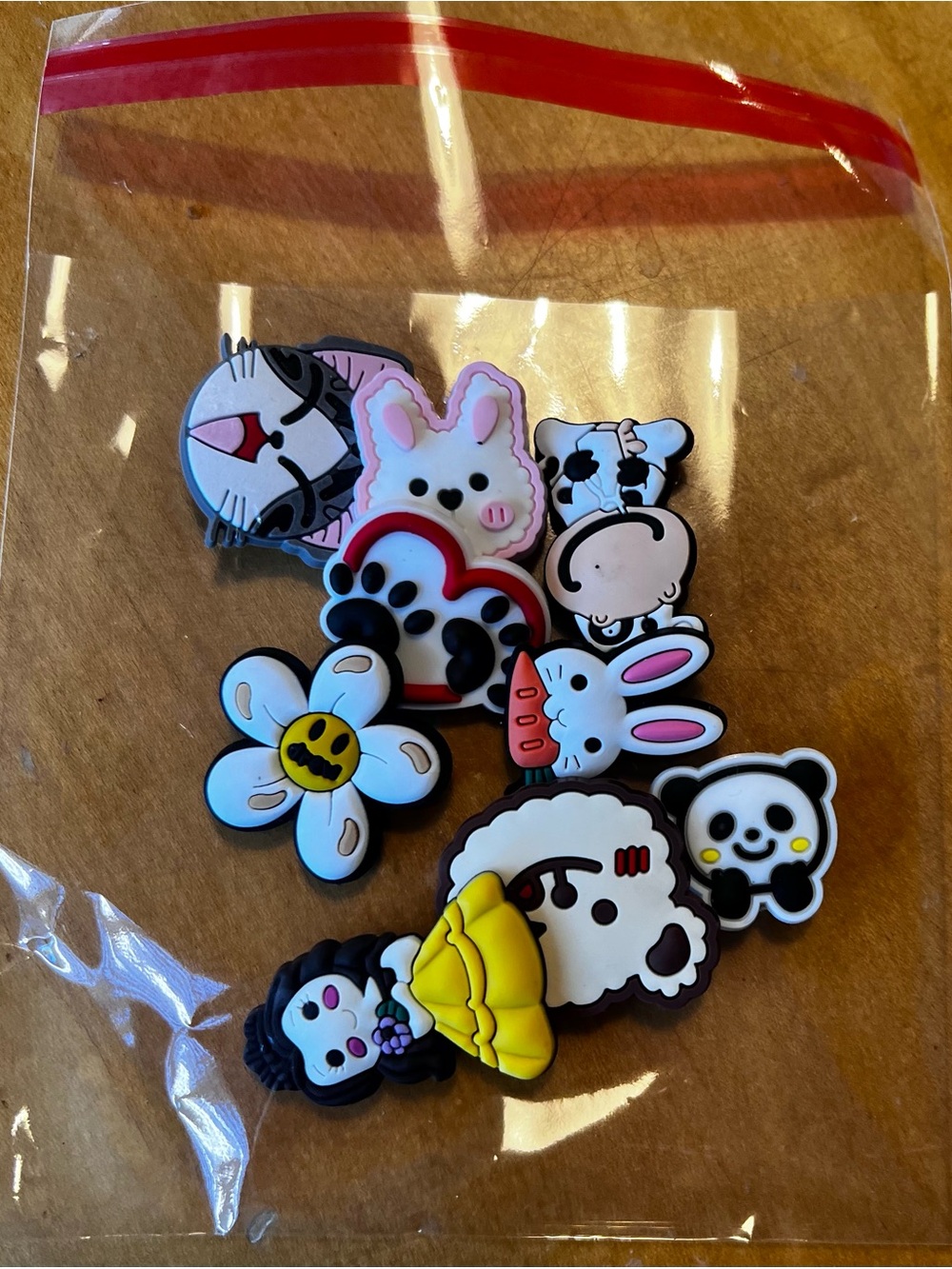 Lot of 10 PVC Shoe Charms Jibbitz Style Animals Bunny Panda Daisy Croc Charms